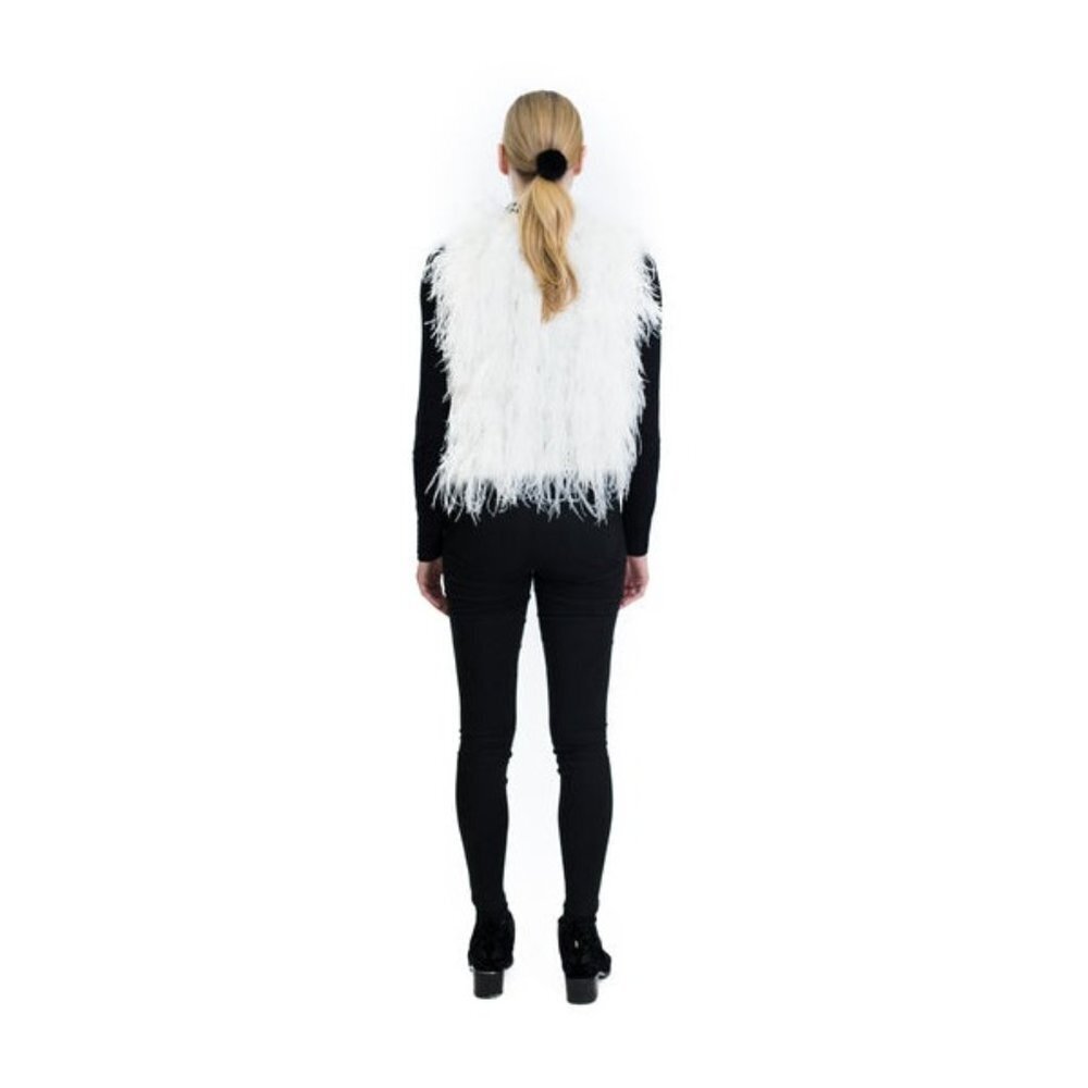 Ontwelfth Faux Fur Vest Cream Size small